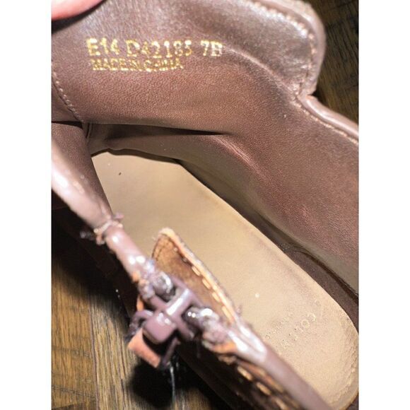 Cole Haan Grand.os D42185 Chesney Brown Shoes Zip Heel Ankle Boots Size 7B - Picture 7 of 9